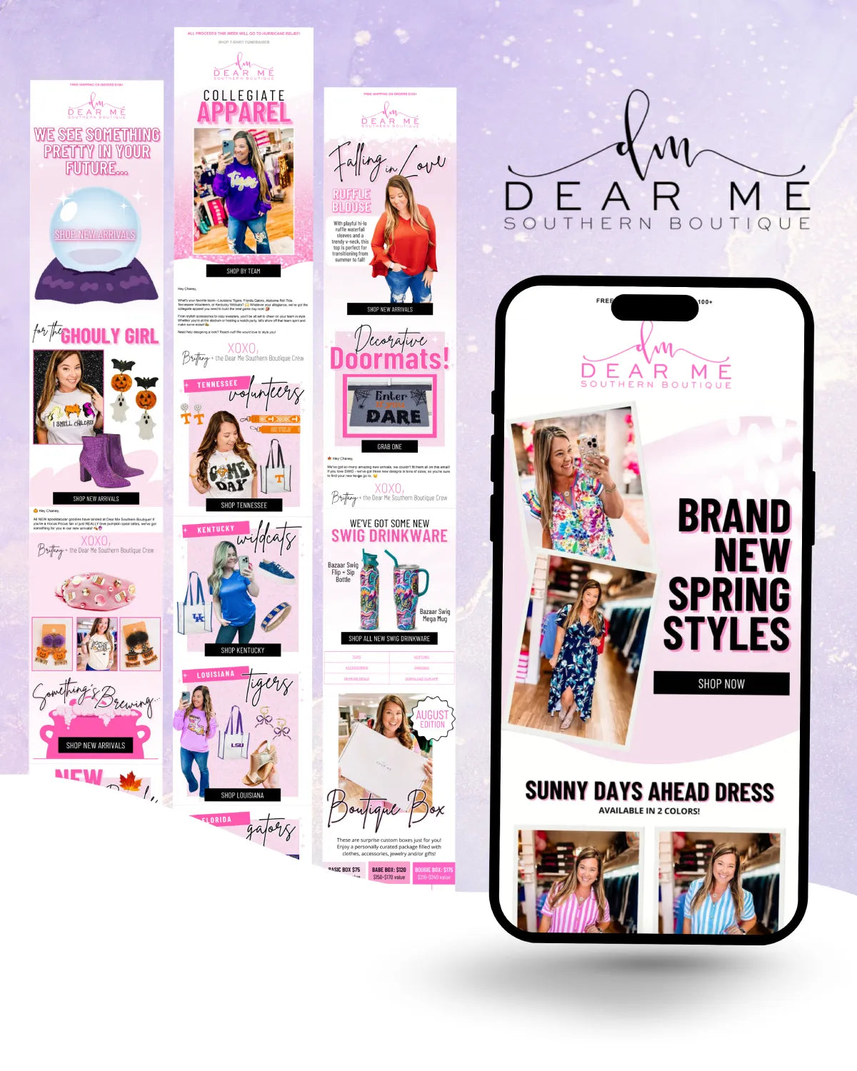 Email Portfolio Dear Me Southern Boutique CJC Dynamic Solutions Blog cover