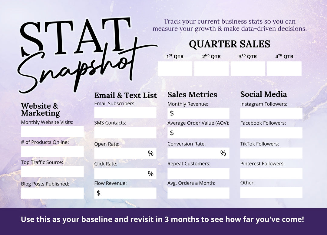 Stat Tracker | Printable
